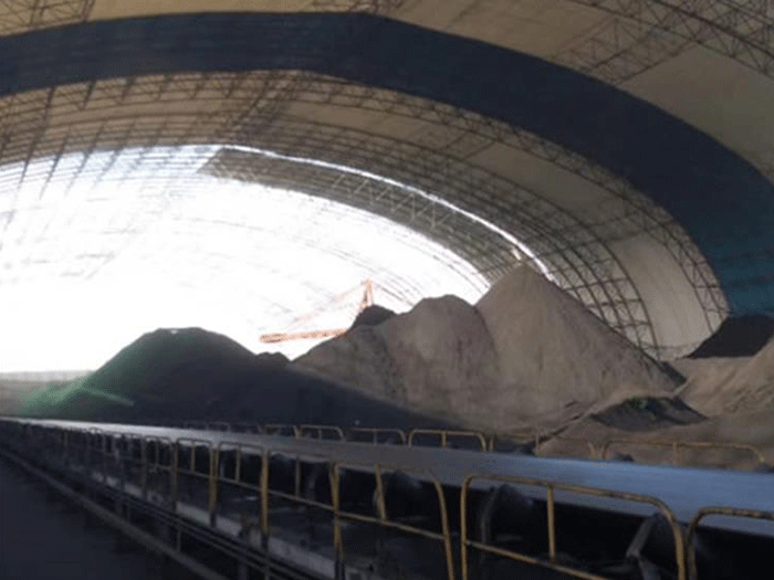 白城煤棚料仓网架